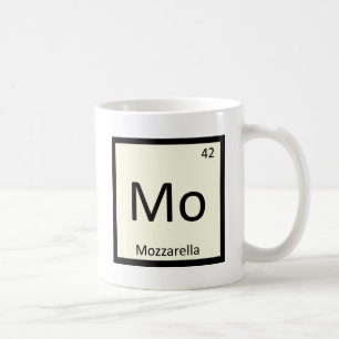 Caneca De Café Mo - Tabela Periódica da Química do Queijo Mozzare
