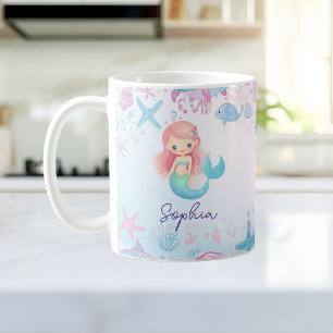 Caneca De Café Moças de Sereia Bonitas Personalizadas Mug