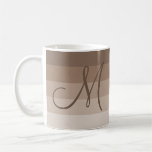 Caneca De Café Mocha Stripes Personalizado