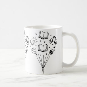 Caneca De Café mochilas e borrachas, todas flutuantes