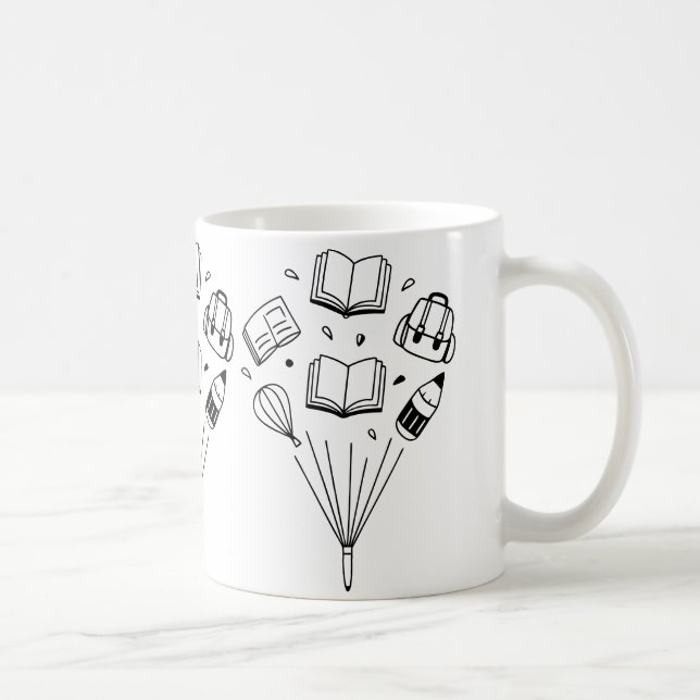 Caneca De Café mochilas e borrachas, todas flutuantes (Direita)