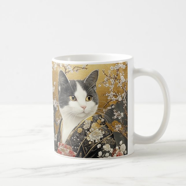 Caneca De Café Mochineko mochi + neko, que significa "gato" em ja (Direita)