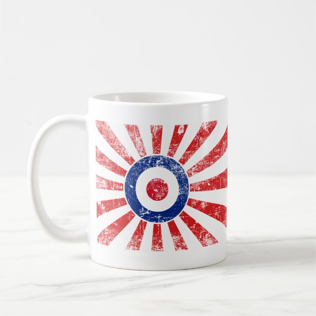 Caneca De Café Mod Target Mods Sunburst Target Roundel (Esquerda)