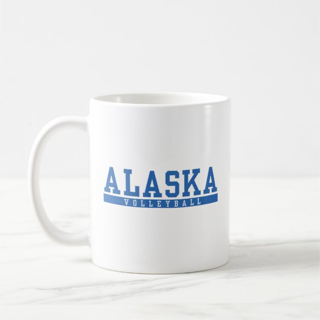 Caneca De Café modelo clássico azul do Alasca de volta (Esquerda)