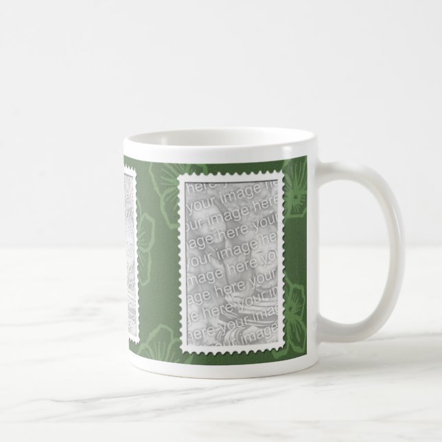 Caneca De Café Modelo da azeitona de 3 fotos (Direita)