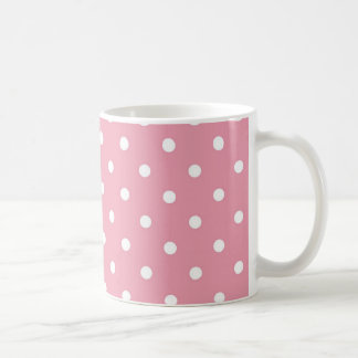 Caneca De Café Modelo de café com Bolinhas rosa Rosa