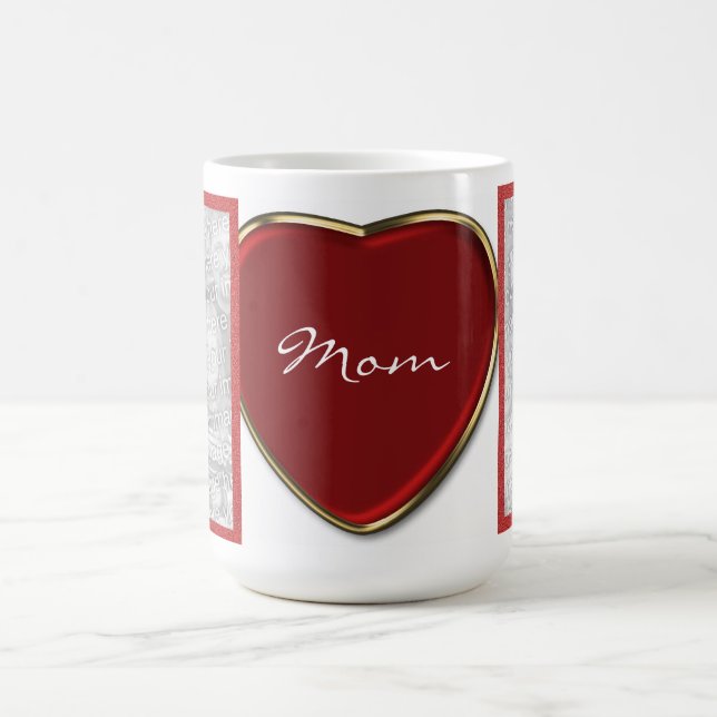 Caneca De Café Modelo de Foto Cardíaca Personalizada (Centro)
