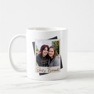 Caneca De Café Modelo de Foto de Melhores Amigos Estilo Foto Inst