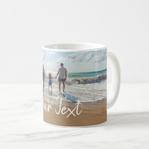 Caneca De Café Modelo de Foto Personalizada e Texto Personalizado