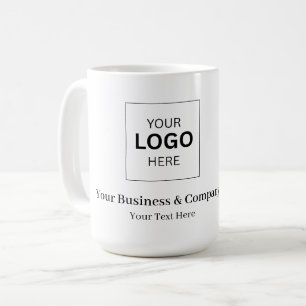 Caneca De Café Modelo de Logotipo de Negócios Personalizado