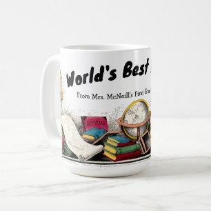 Caneca De Café Modelo de Professor Antigo da Currier & Ives