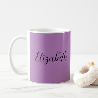 Caneca De Café Modelo de script - Adicionar sua Lavanda de nome