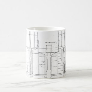Caneca De Café Modelo do farol de Absecon