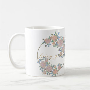 Caneca De Café Modelo elegante de rosa
