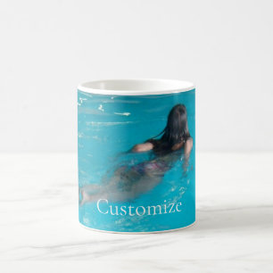 Caneca De Café Modelo feminino de natação Thunder_Cove