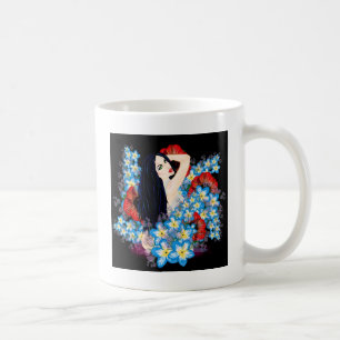Caneca De Café Modelo Glamor no canteiro de flores de Poppy, ART 