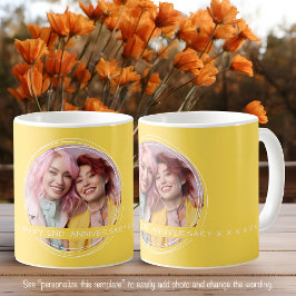 Caneca De Café Modelo Photo Message Keepsasaame Love Yellow C61