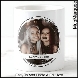 Caneca De Café Modelo Photo Message Keepsasasasasaame Party White