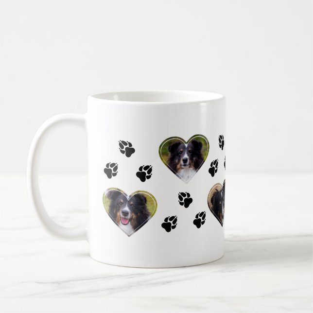 Caneca De Café Modelos de Fotos de Animais de Estimação em Format (Esquerda)