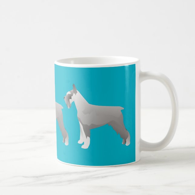 Caneca De Café Modelos Schnauzer prontos para personalizar (Direita)