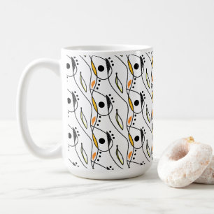 Caneca De Café Modern Abstract Art Coffee Mug #1