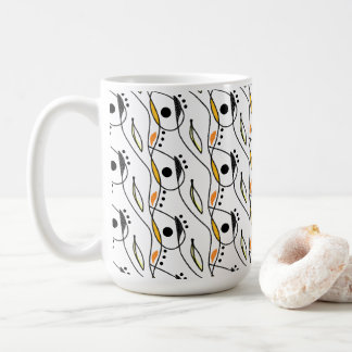 Caneca De Café Modern Abstract Art Coffee Mug #1