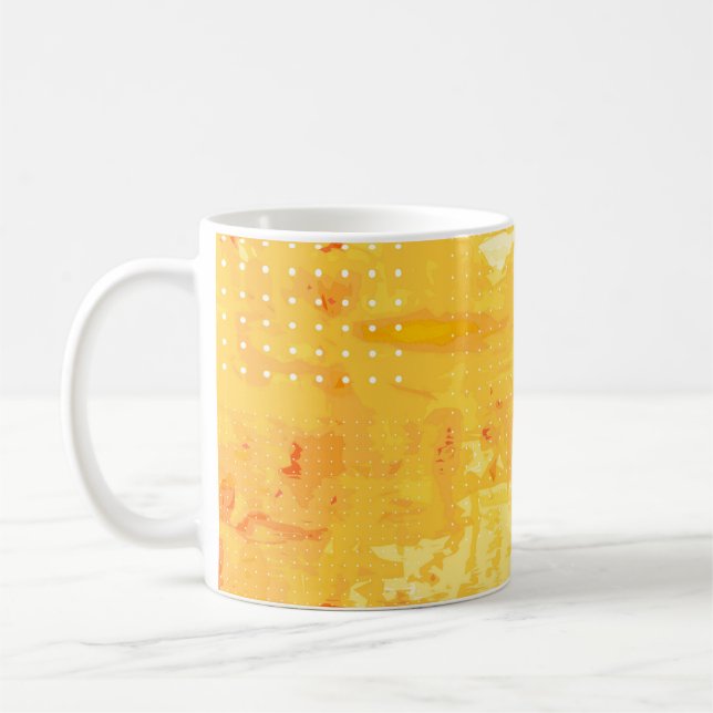 Caneca De Café Modern abstract background of bright brush strokes (Esquerda)