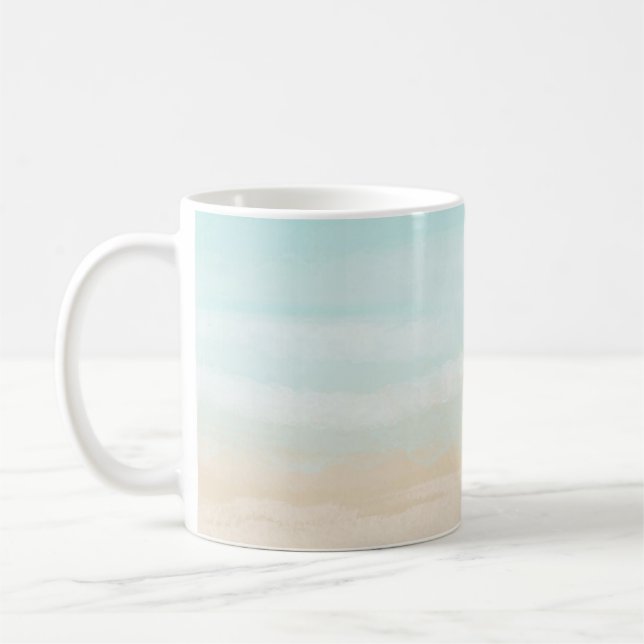 Caneca De Café Modern Abstrato Beach (Esquerda)