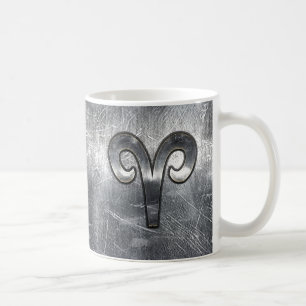 Caneca De Café Modern Aries Zodiac Sinal Grunge Estilo Desconfort
