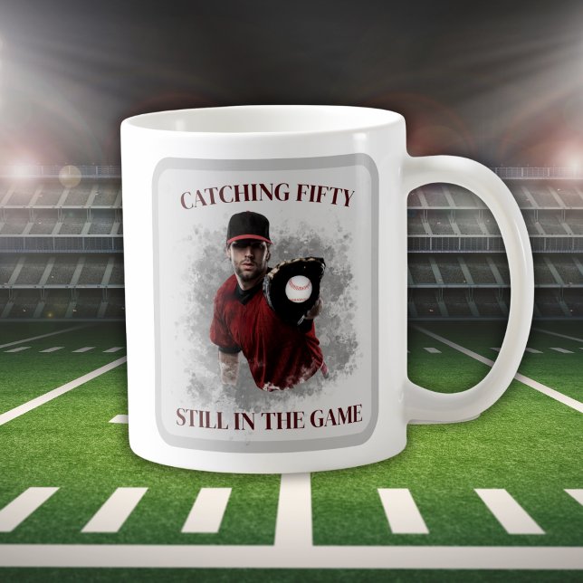 Caneca De Café Modern Baseball Comemorando os Cinquenta Anos do H (Criador carregado)