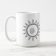 Modern Celestial Sunburst Mug