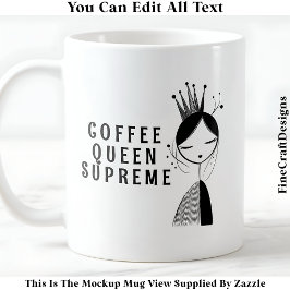 Caneca De Café Modern Crafting Queen 34 Novelty Artesanato