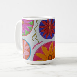 Caneca De Café Modern Floral