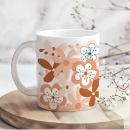 Caneca De Café Modern Floral