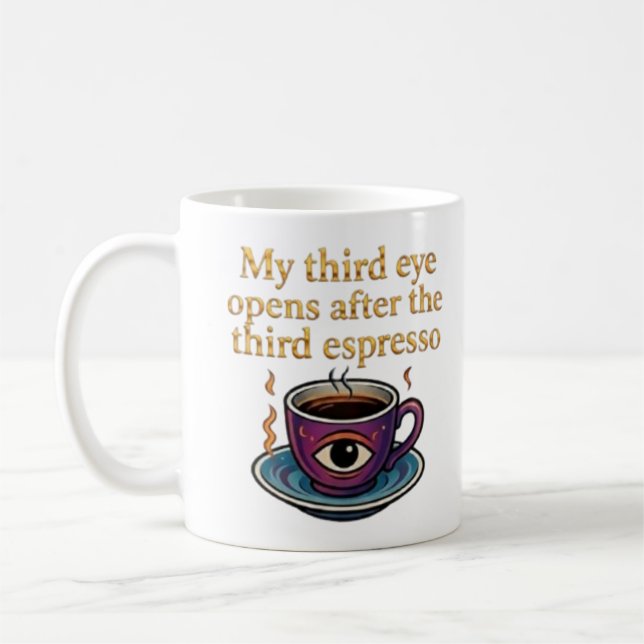 Caneca De Café Modern Mystic Coffee Art My third eye collection (Esquerda)