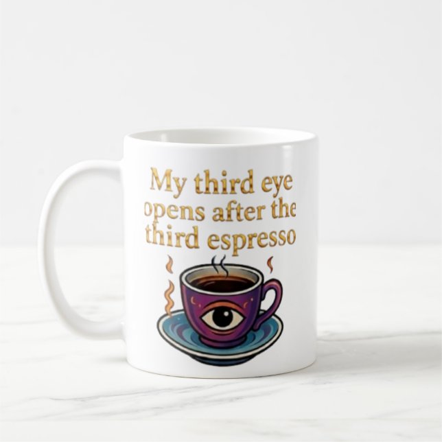 Caneca De Café Modern Mystic Coffee Art My third eye collection (Esquerda)