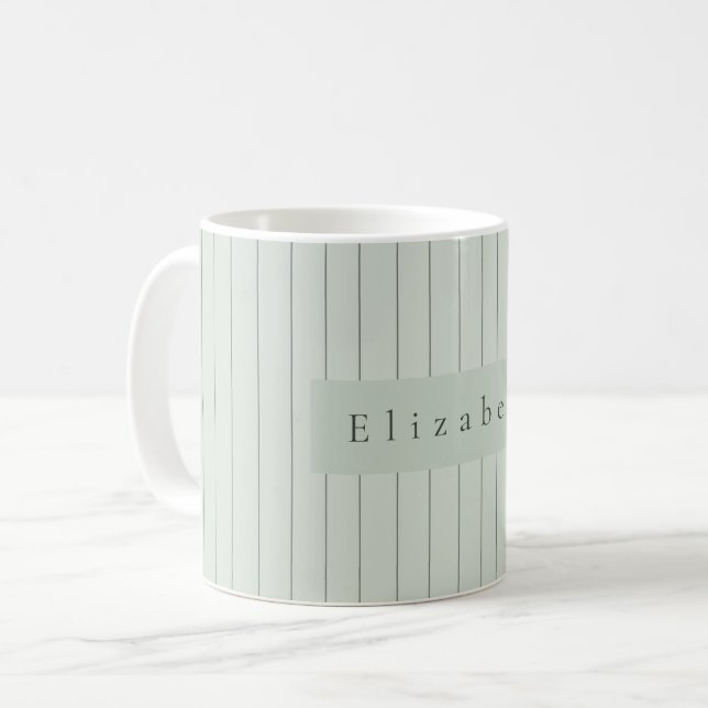 Caneca De Café Modern Name Mug  (Frente Esquerda)