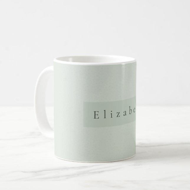 Caneca De Café Modern Name Mug  (Frente Esquerda)