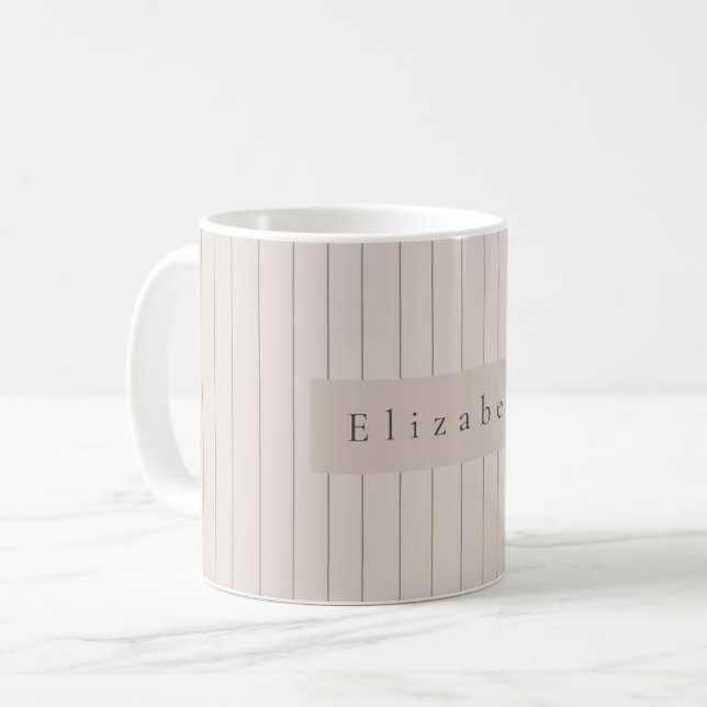 Caneca De Café Modern Name Mug  (Frente Esquerda)