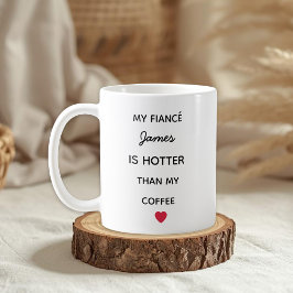 Caneca De Café Modern Personalized Fiancé Coffee Mug