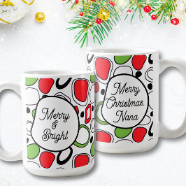 Caneca De Café Modern Personalized Holiday Coffee Mug 