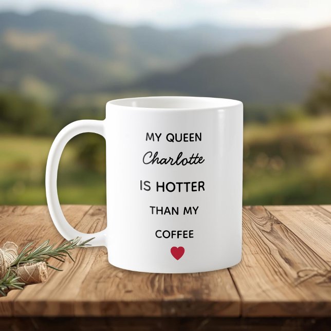 Caneca De Café Modern Personalized Queen Coffee Mug (Criador carregado)