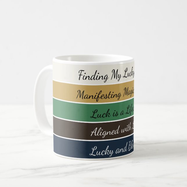 Caneca De Café Modern St. Patrick’s Day Gradient (Frente Esquerda)