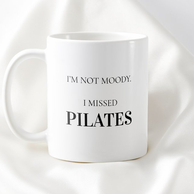 Caneca De Café Modern Typography Funny Humor Pilates Quote (Modern Typography Funny Humor Pilates Quote Coffee Mug)