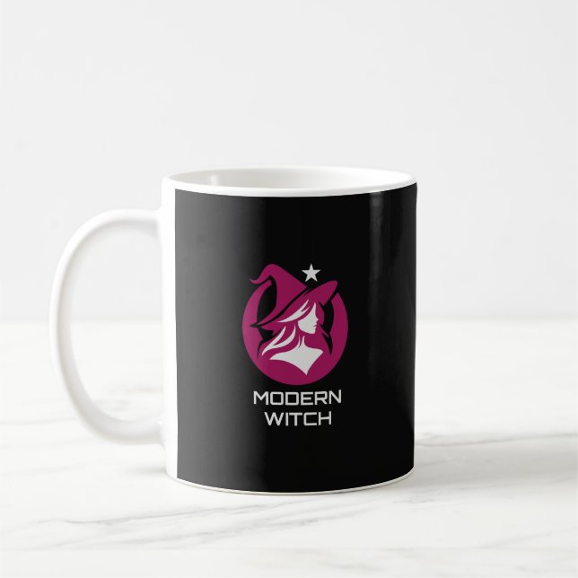 Caneca De Café Modern Witch Pagan Magic (Esquerda)