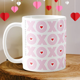 Caneca De Café Modern XOXO Dia de os namorados Godman