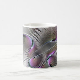 Caneca De Café Moderna Figura de Fantasia Tímida Abstrata Arte Fr
