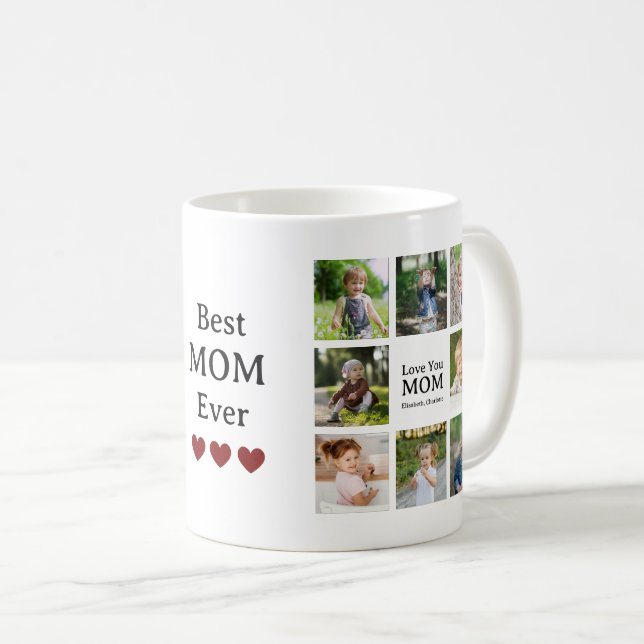 Caneca De Café Moderna Mãe Melhor Mãe de Todos Presente Precioso (Frente Esquerda)