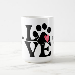 Caneca De Café Moderna Tipografia Apaixonada por Canw Print Mug