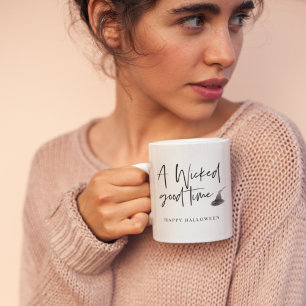 Caneca De Café Moderna, Uma Boa Citação   Feliz Dia das Bruxas